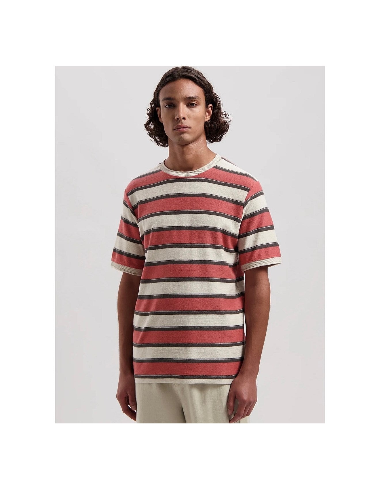 DSTREZZED MASON / MC QUEEN STRIPE TEE