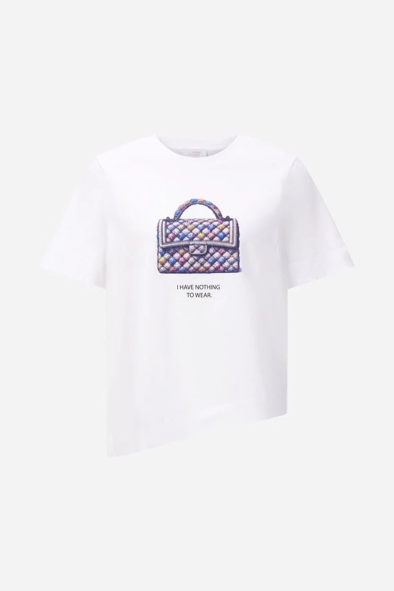 RICH & ROYAL WHITE T-SHIRT WITH PRINT