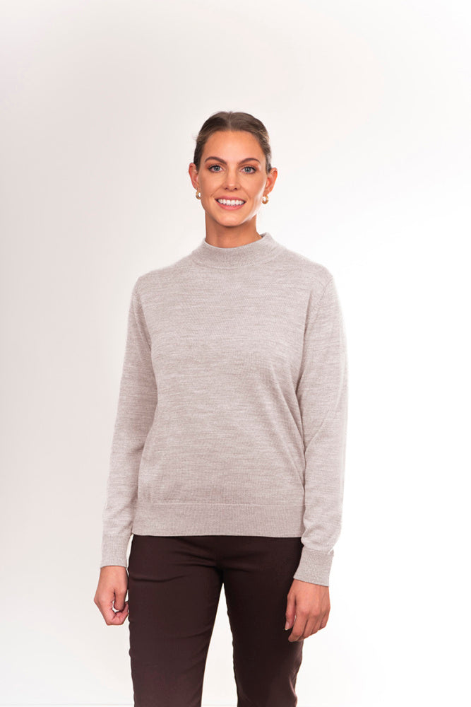 PURE MERINO WOOL MOCK TURTLE PULLOVER NOTTING HILL
