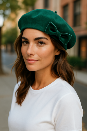 PURE WOOL BERET HAT