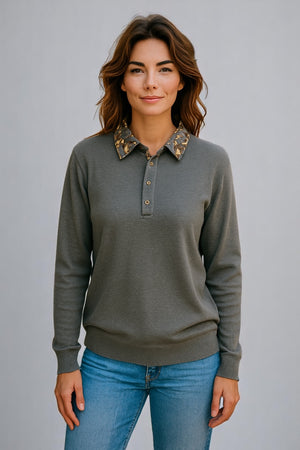 JO-RO  COLLAR PULLOVER