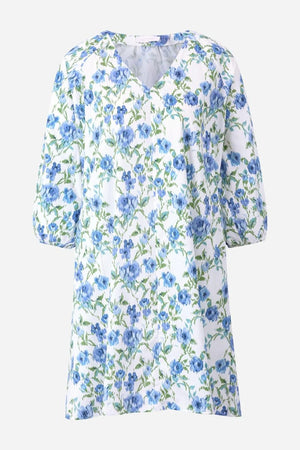 RICH & ROYAL BLOUSE DRESS WITH FLORAL PRINT