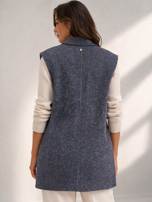 RICH & ROYAL LONG VEST CARDIGAN