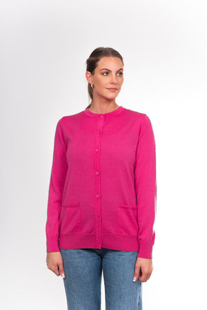 CLASSIC CARDIGAN WITH POCKETS only S in lilac available