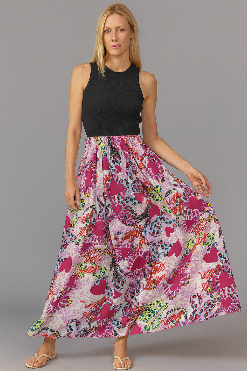 Miss Goodlife Skirt Snake Rose
