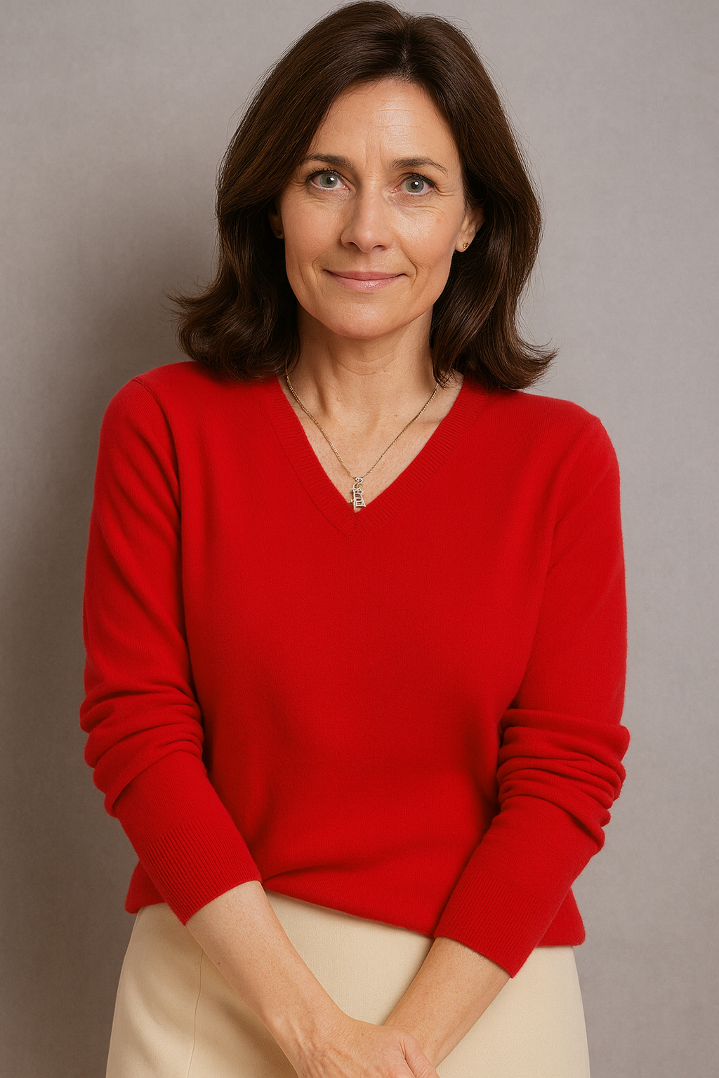 PURE CASHMERE V-NECK PULLOVER