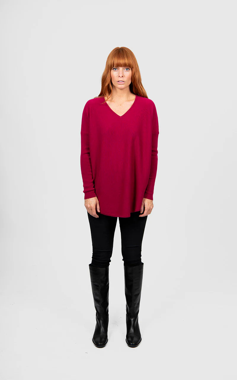 Bridge & Lord - Queen Vee Curved Hem Pullover