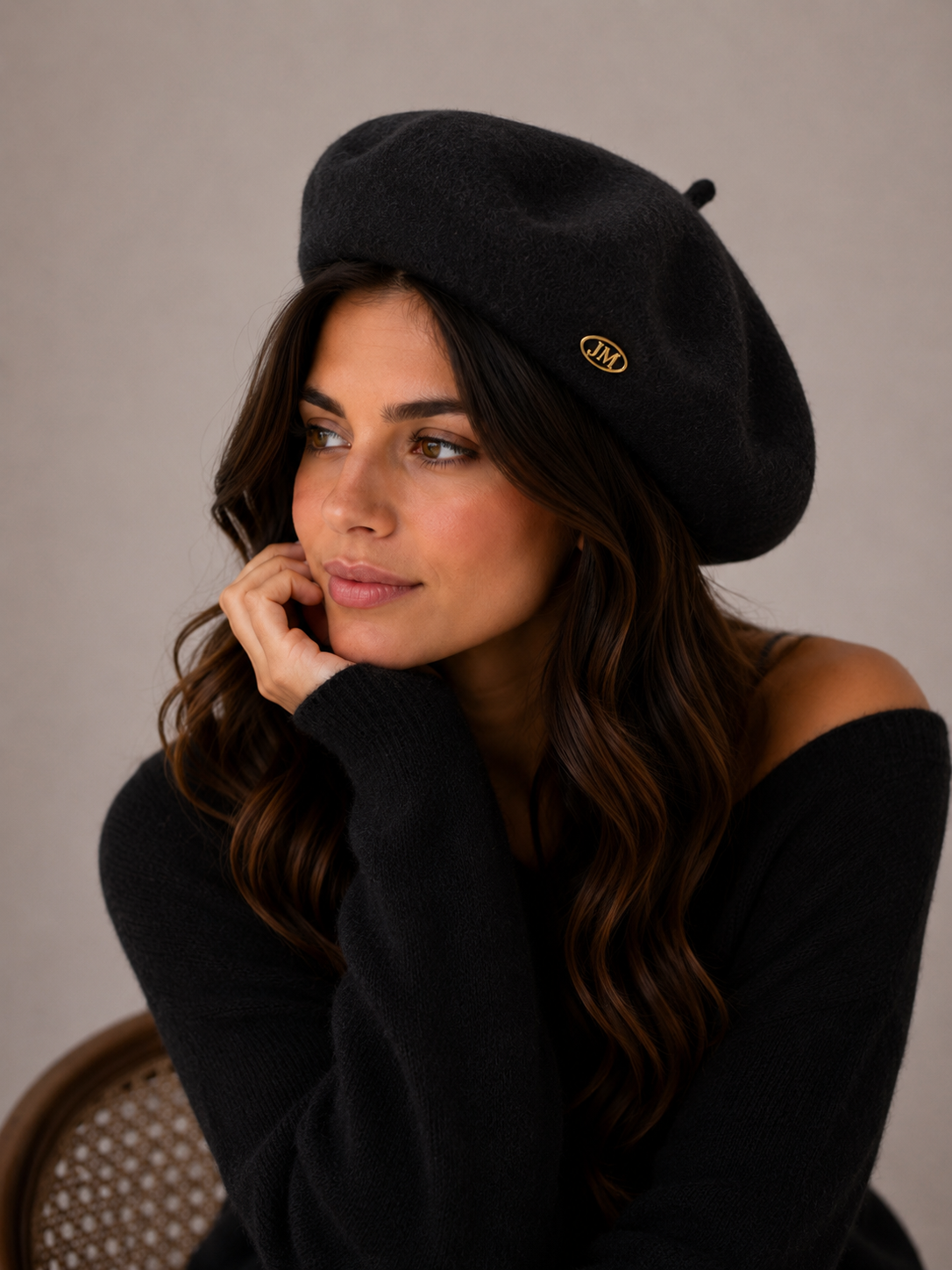 Luxury Knit Beret Pure Cashmere