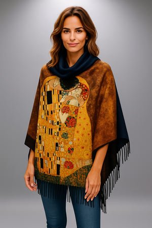 Luxury Pure Cashmere Scarf / Shawl Oil Painting Pattern