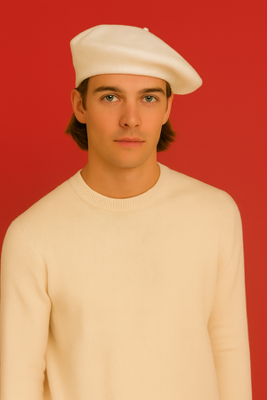 EXTRA FINE PURE WOOL BERET HAT