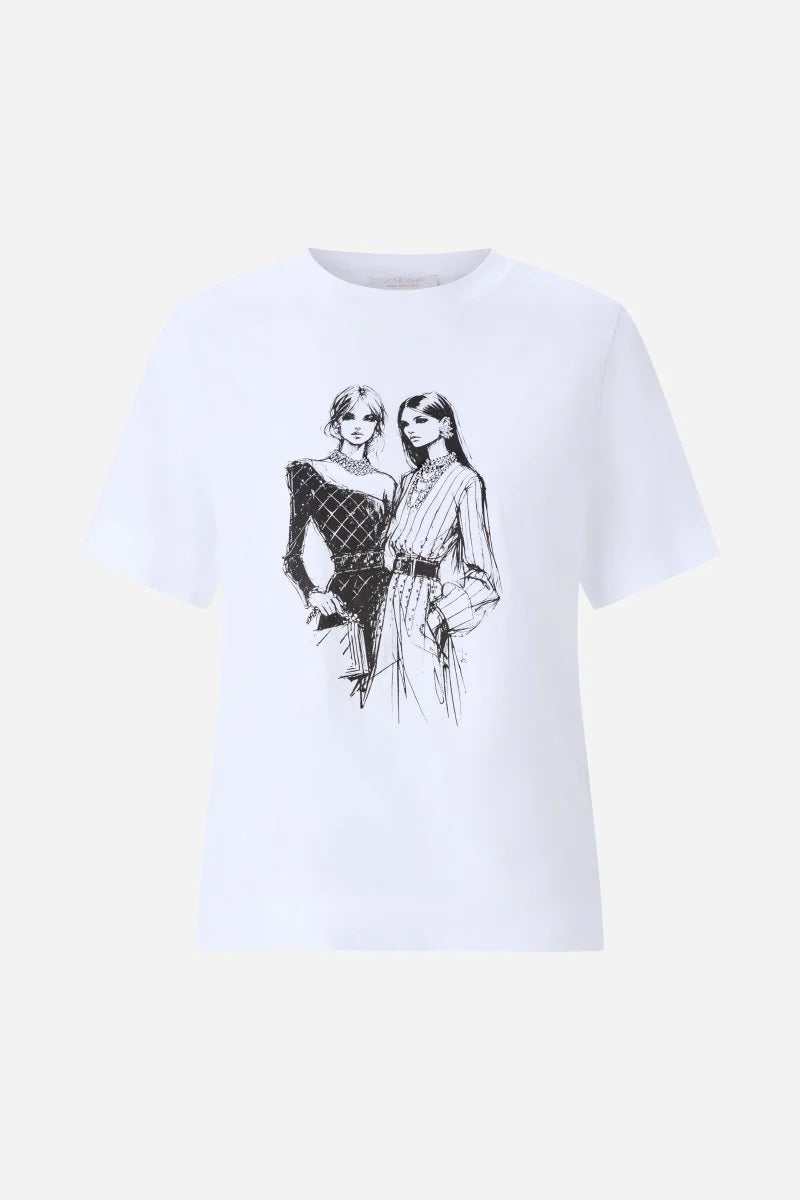 RICH & ROYAL WHITE T-SHIRT WITH PRINT