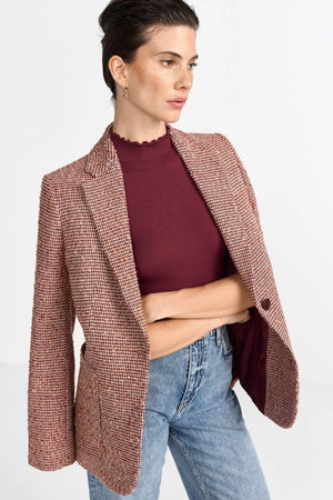 RICH & ROYAL T-SHIRT WITH STAND-UP COLLAR