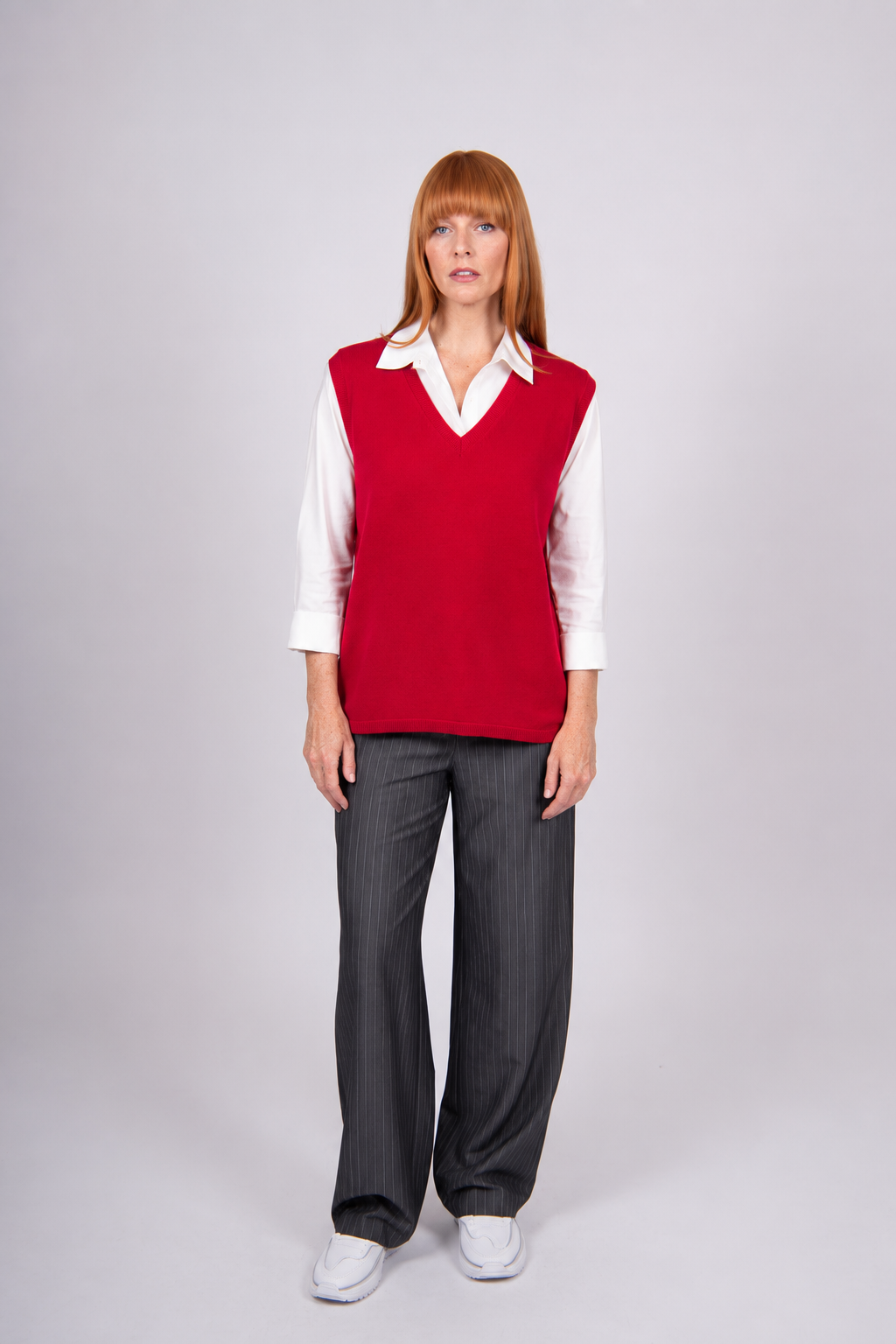 V-NECK CLASSIC VEST BRIDGE & LORD CASHMERE / MERINO