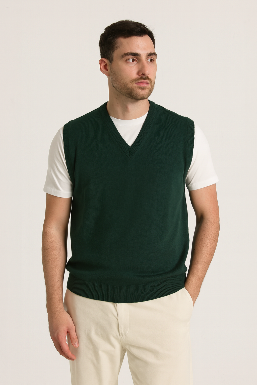 MTF Machine Washable Vest Pure Wool