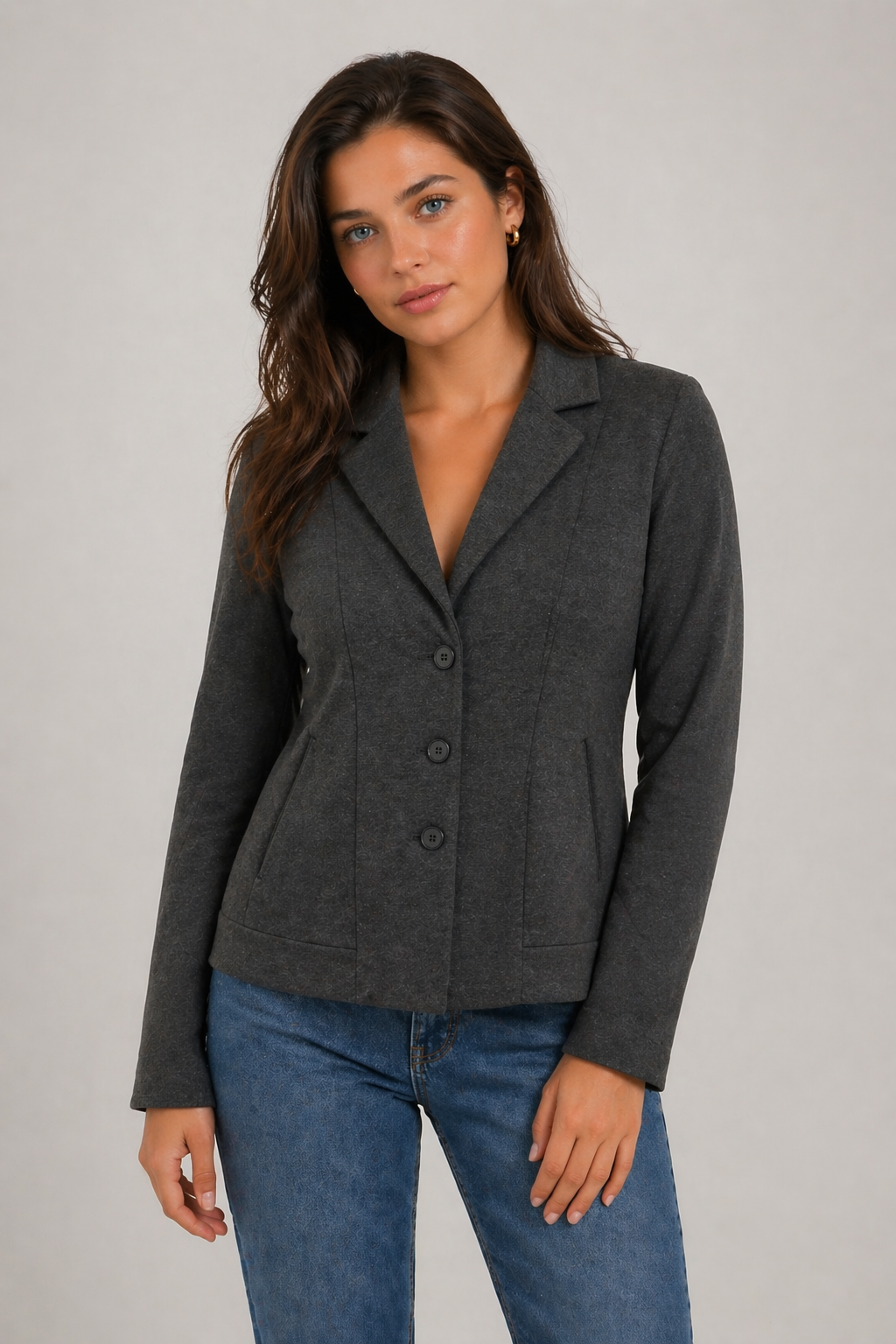 BEATRICE V NECK BLAZER JACKET