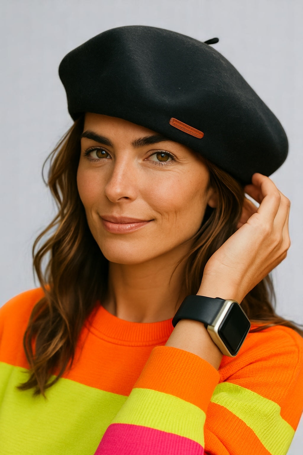 LINED PURE MERINO WOOL BERET