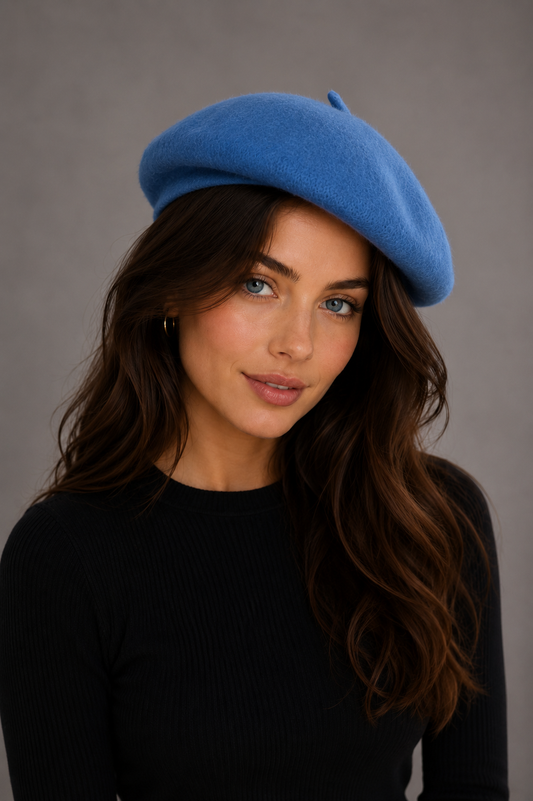 EXTRA FINE PURE WOOL BERET HAT