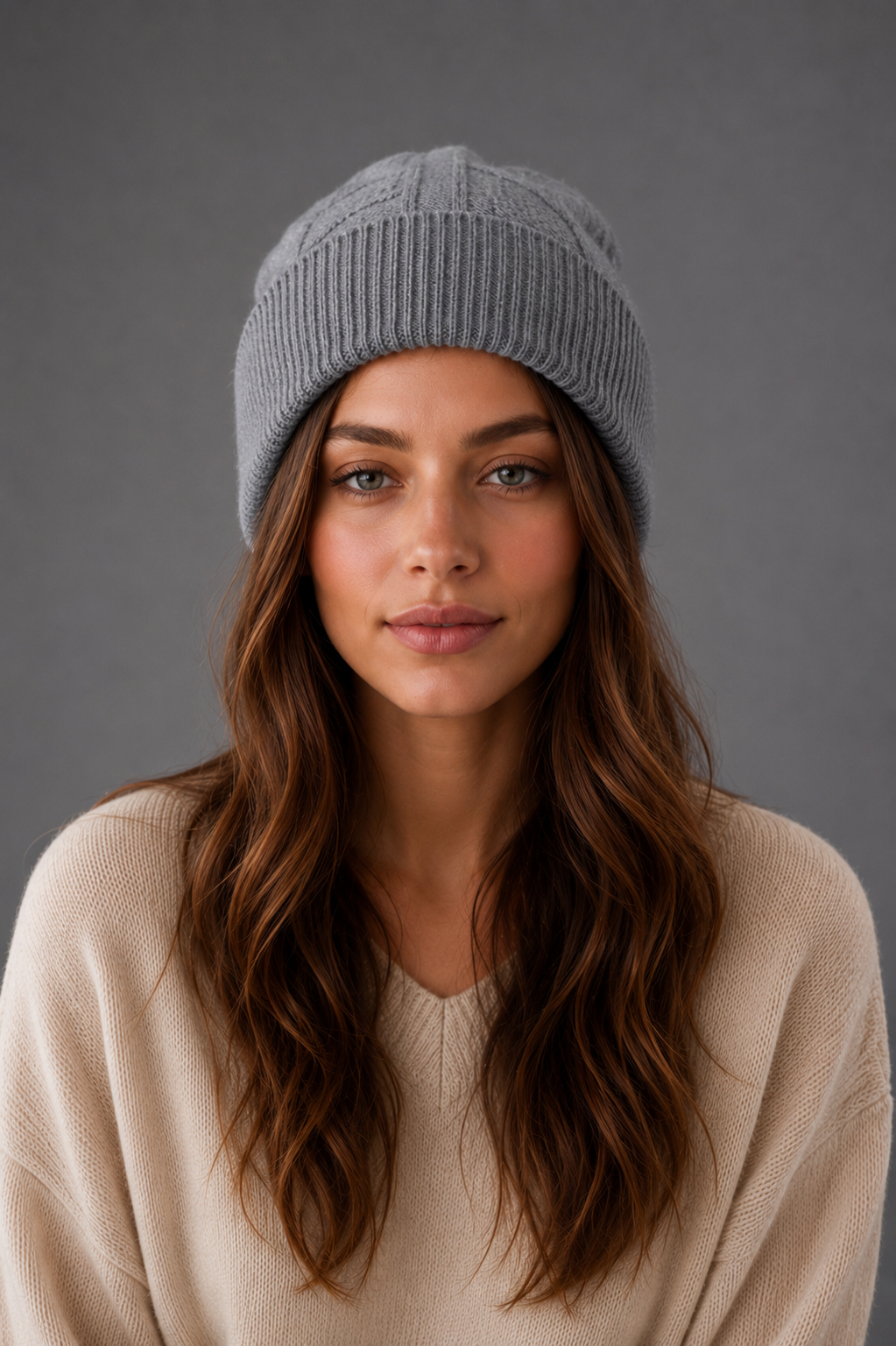 Unisex 100% Merino Wool Beanie – Cabled
