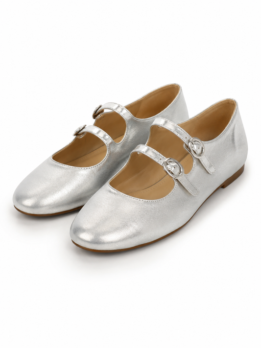 Silver Ballet shoes