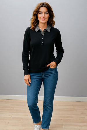 JO-RO  COLLAR PULLOVER
