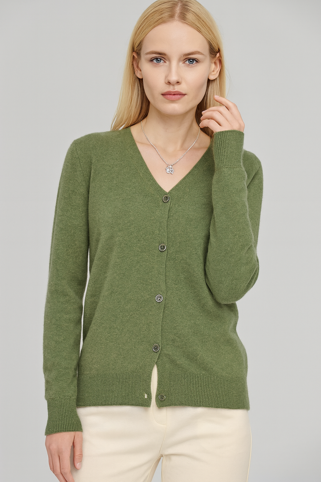 Pure wool Cardigan V-Neck Knit on Australia