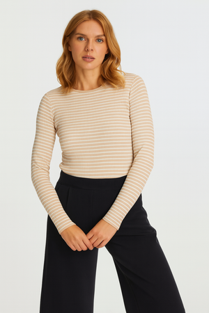 RICH & ROYAL STRIPE LONG SLEEVE