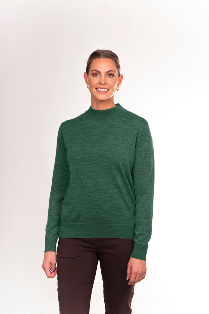 PURE MERINO WOOL MOCK TURTLE PULLOVER NOTTING HILL