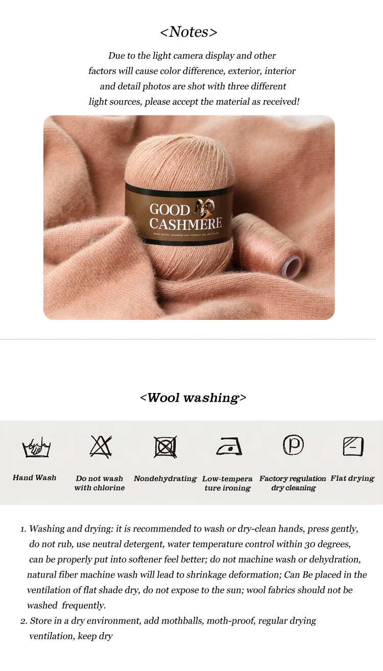 Mongolian Cashmere Yarn 50+20g