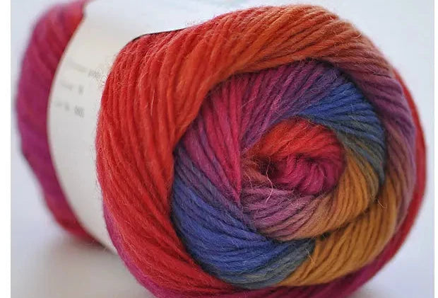 100% Wool Yarn Rainbow Color