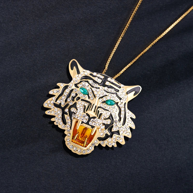 TAHLIA JEWELLERY TIGER BROOCH