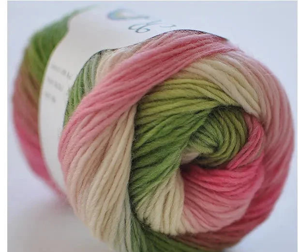 100% Wool Yarn Rainbow Color
