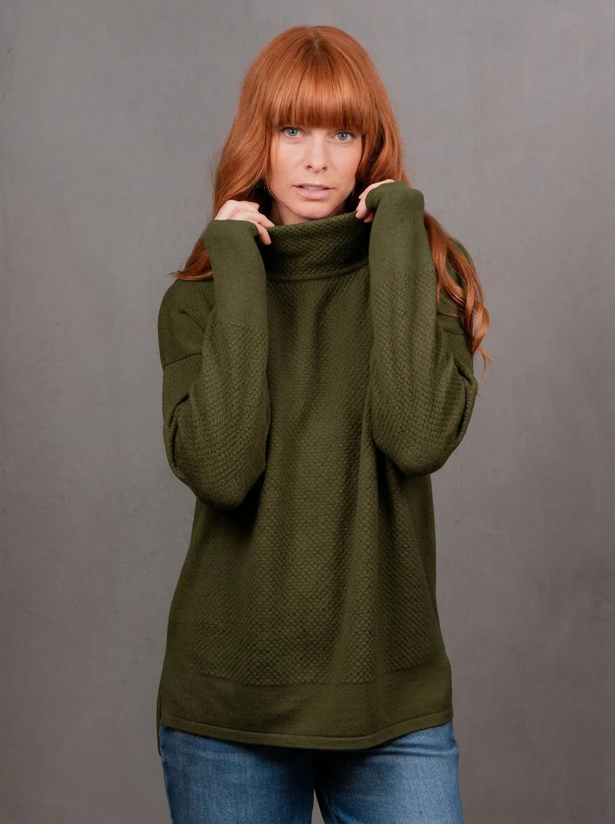 Bridge & Lord - Ball Stitch High Crew Pullover