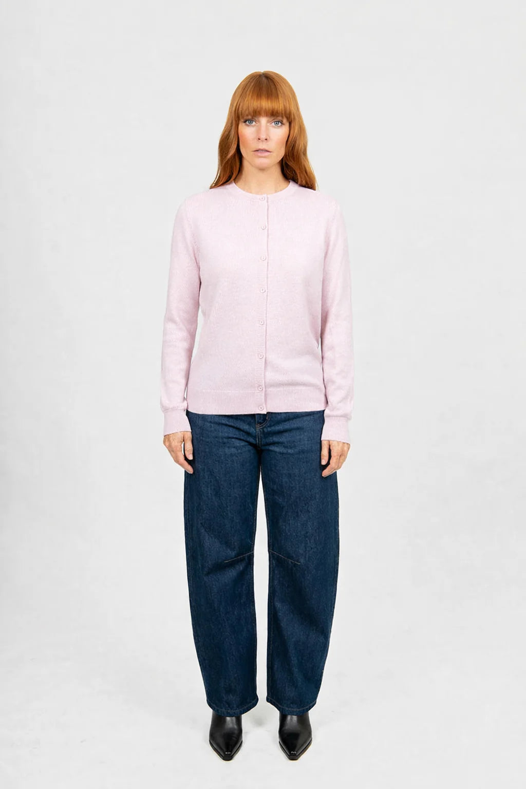 KATE BUTTON TO NECK CARDIGAN