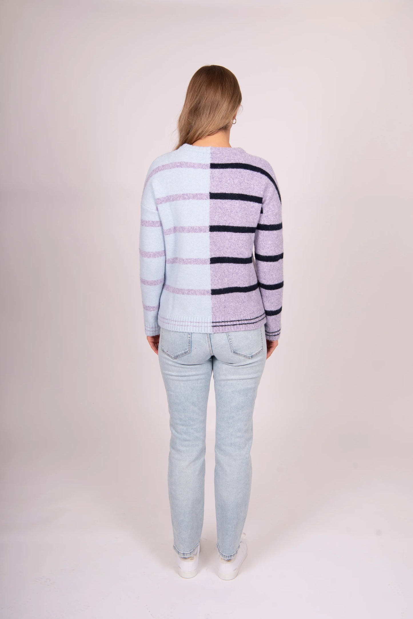 Bella - Striped Colour Block Pullover