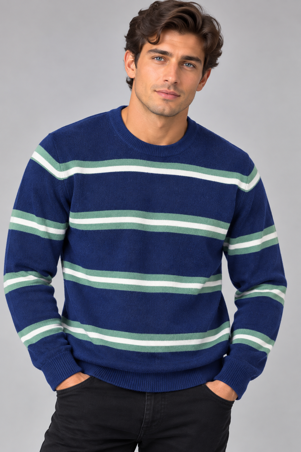 Pattern Crew Pullover