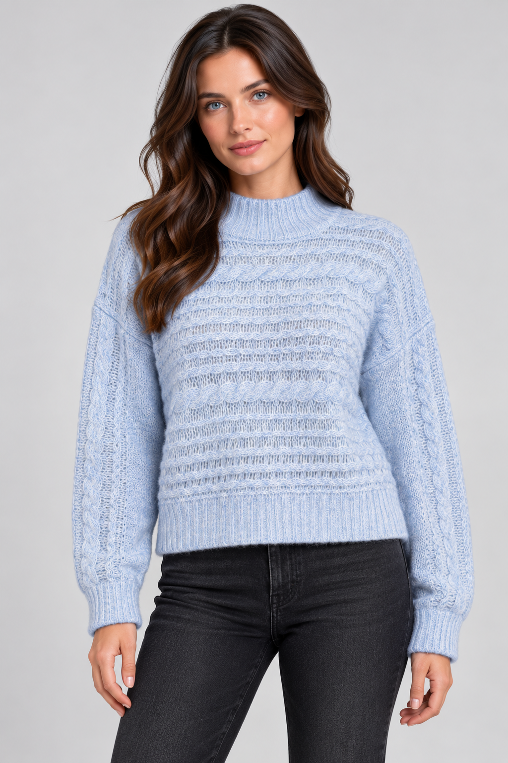 Bella Mock Neck Pullover