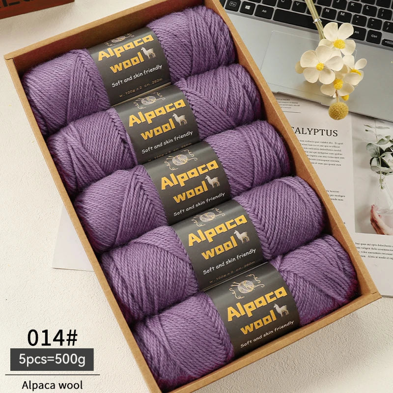 Alpaca 245 Stick Needle Thick Wool Yarn 500g