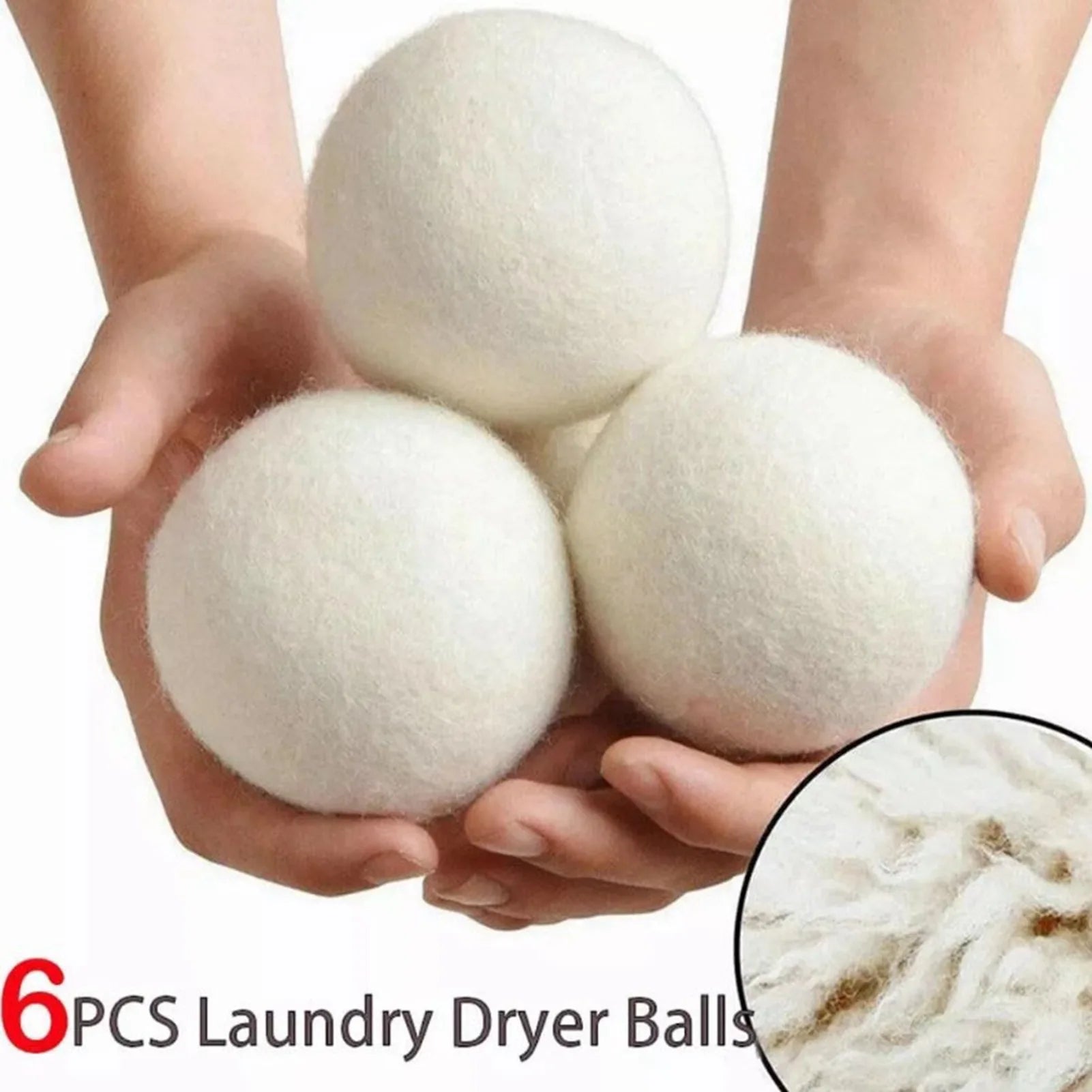 6PCS Wool Laundry Balls