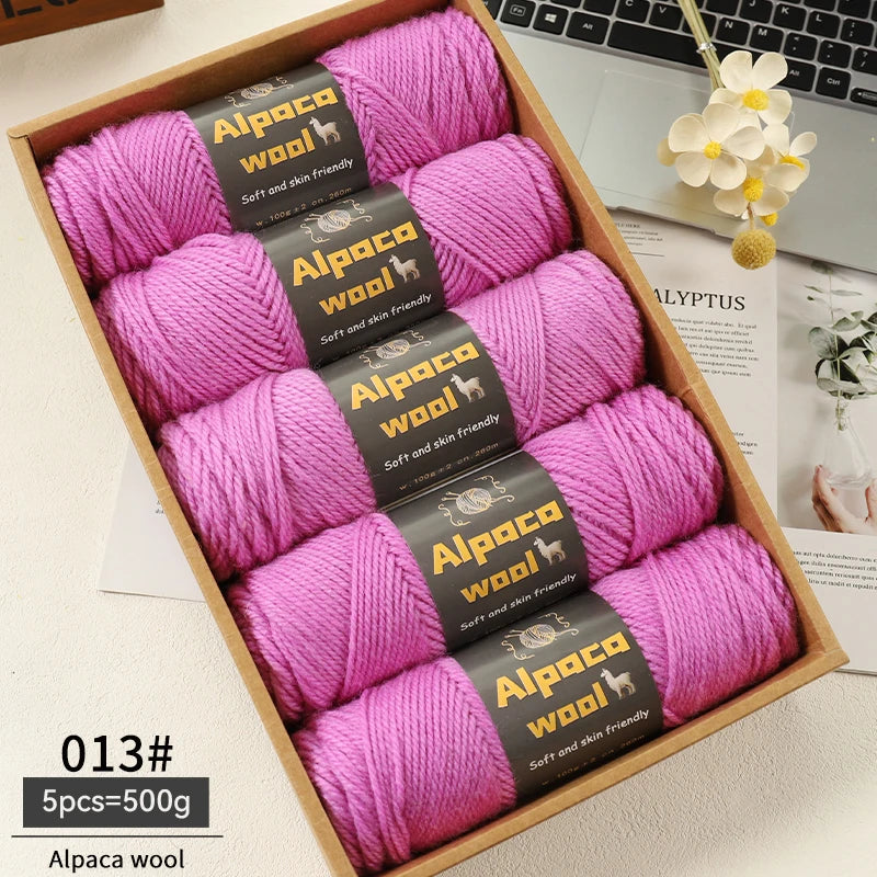 Alpaca 245 Stick Needle Thick Wool Yarn 500g