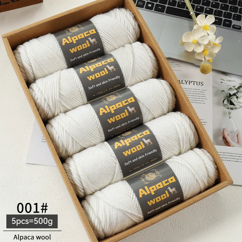 Alpaca 245 Stick Needle Thick Wool Yarn 500g