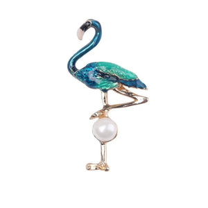 TAHLIA JEWLLERY FLAMINGO BROOCH