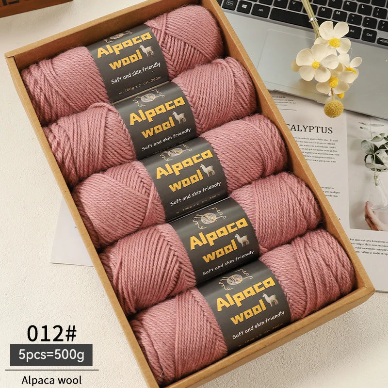 Alpaca 245 Stick Needle Thick Wool Yarn 500g