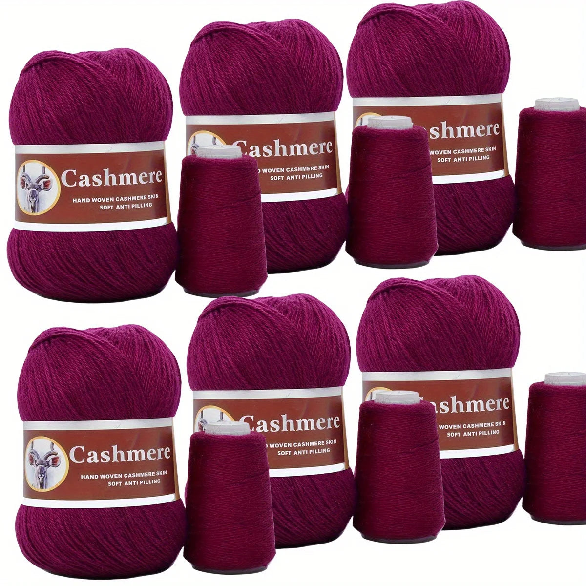 Cashmere Yarn Set of 6