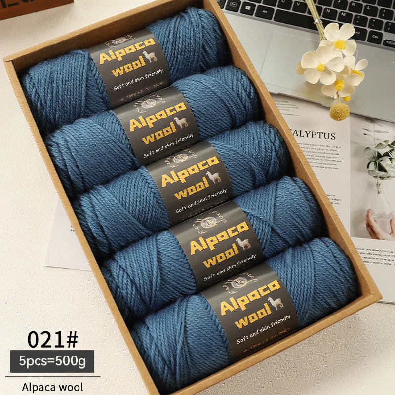Alpaca 245 Stick Needle Thick Wool Yarn 500g