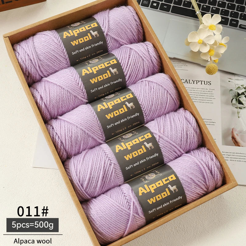 Alpaca 245 Stick Needle Thick Wool Yarn 500g