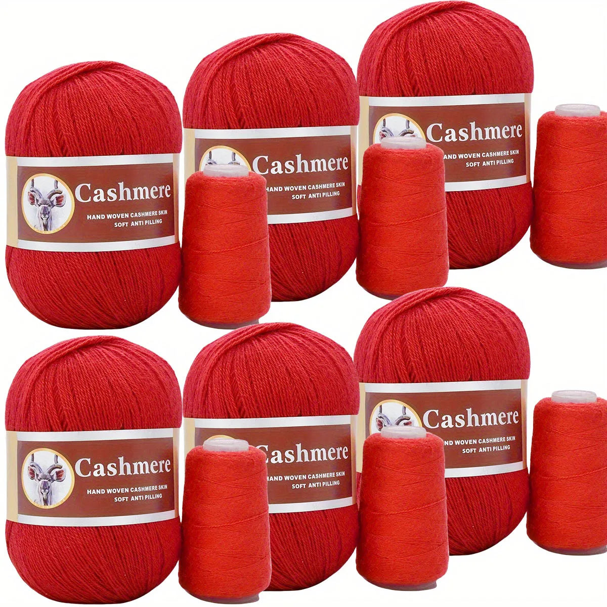 Cashmere Yarn Set of 6