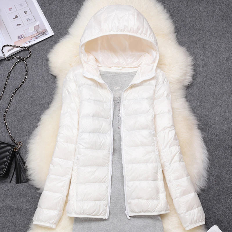 Women Puffer Jacket Lightweight Duck Down