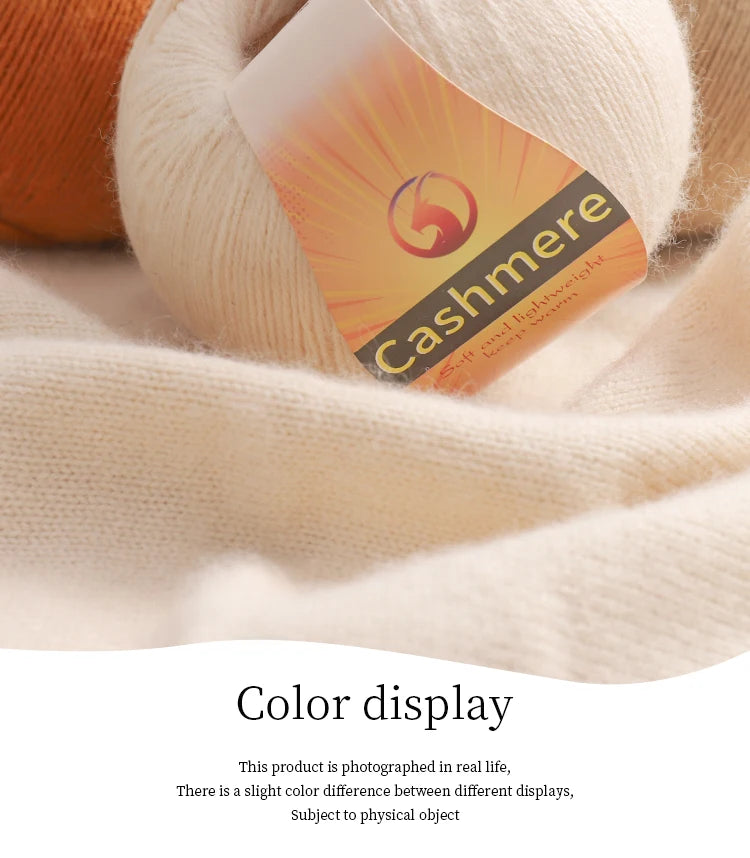 High-Quality Cashmere Yarn, 300g