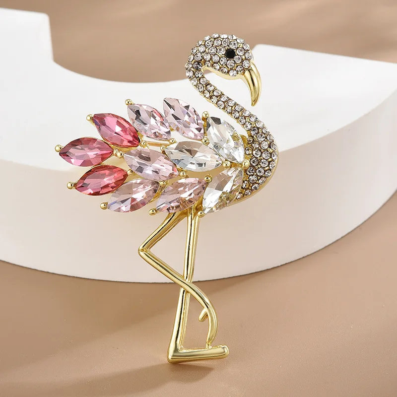 TAHLIA JEWLLERY FLAMINGO BROOCH