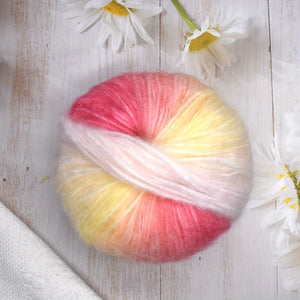5pcs Wool Mohair Colored Yarn 200m/pcs
